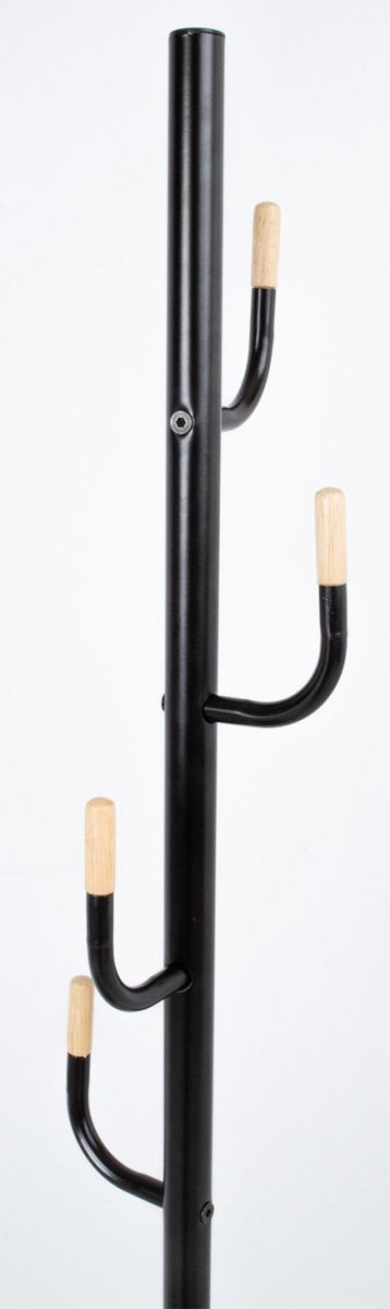 Hallway Furniture Set Whitby | size: Width: 87cm, Height: 173cm, Depth: 30cm | color: Black/Oak | image: 3 | variant: 1005841