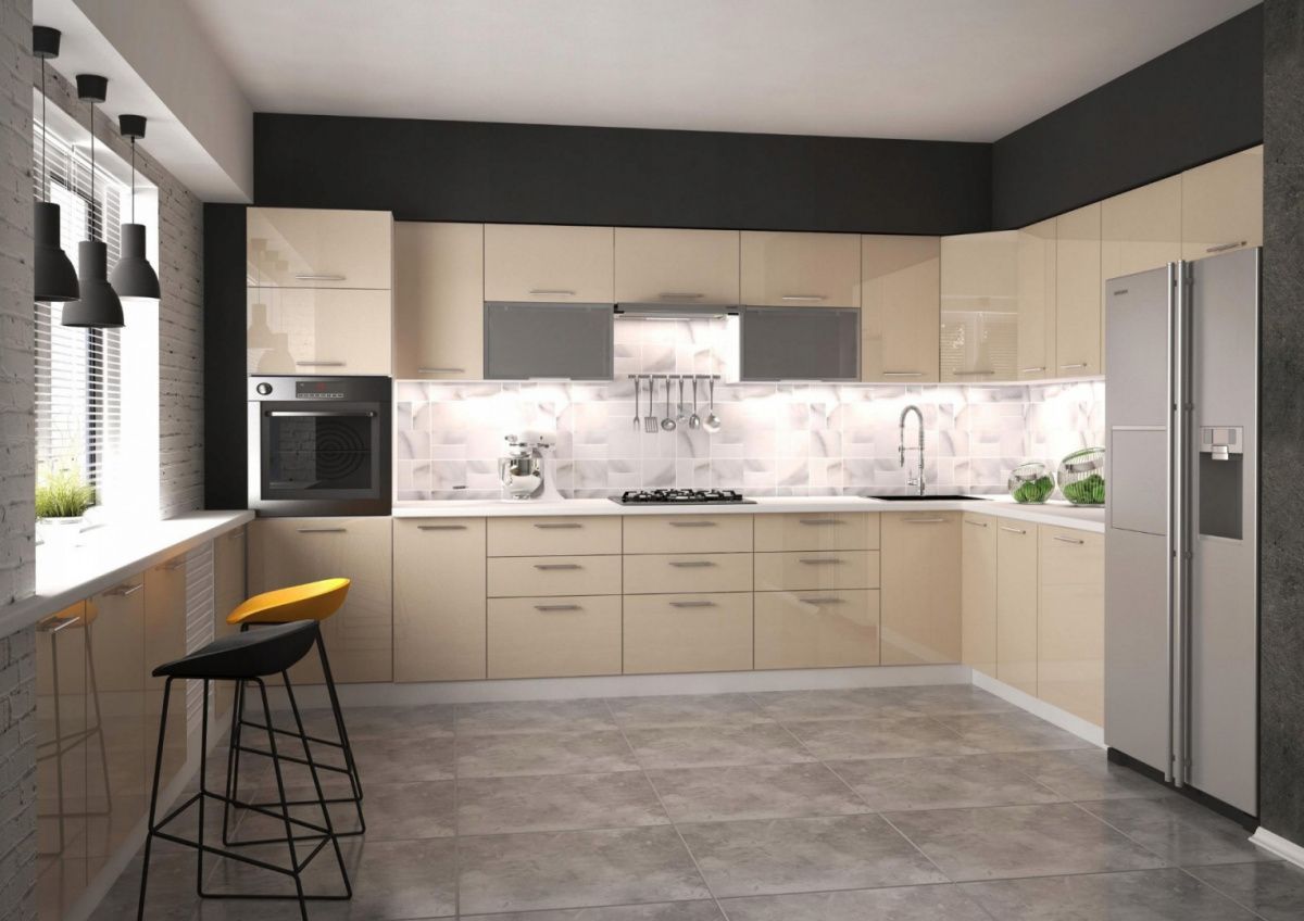 Hanging Cabinet Horsens | size: Width: 50cm, Height: 36cm, Depth: 30cm | color: Beige | image: 2 | variant: 1002011