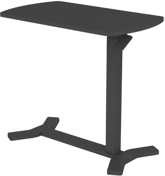 Height Adjustable Desk Bologna | size: Length: 40cm, Width: 70cm, Height: 106cm | color: Black / Black | image: 1 | variant: 1005966