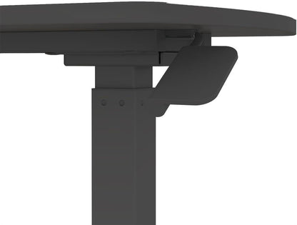 Height Adjustable Desk Bologna | size: Length: 40cm, Width: 70cm, Height: 106cm | color: Black / Black | image: 2 | variant: 1005966