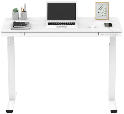 Height Adjustable Desk Bologna | size: Length: 60cm, Width: 120cm, Height: 121cm | color: White / White | image: 4 | variant: 1001507