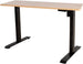 Height Adjustable Desk Bologna | size: Length: 70cm, Width: 140cm, Height: 121cm | color: Maple / Black | image: 0 | variant: 1001515