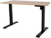 Height Adjustable Desk Bologna | size: Length: 70cm, Width: 140cm, Height: 121cm | color: Nut tree / Black | image: 0 | variant: 1001514