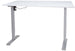 Height Adjustable Desk Bologna | size: Length: 80cm, Width: 140cm, Height: 121cm | color: White / Gray | image: 0 | variant: 1001517