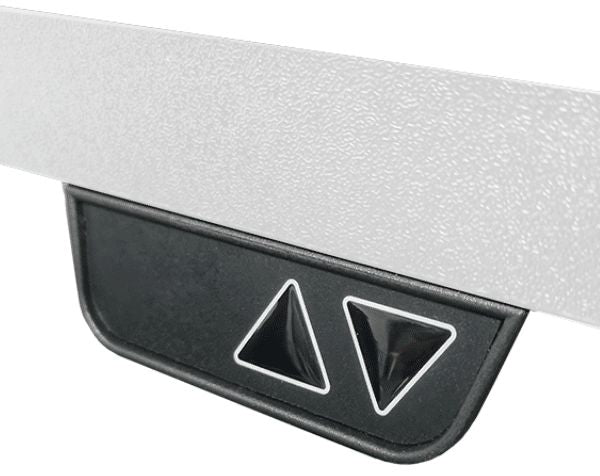 Height Adjustable Desk Brando 3 | size: Length: 70cm, Width: 140cm, Height: 129.1cm | color: Black / White | image: 2 | variant: 1006274