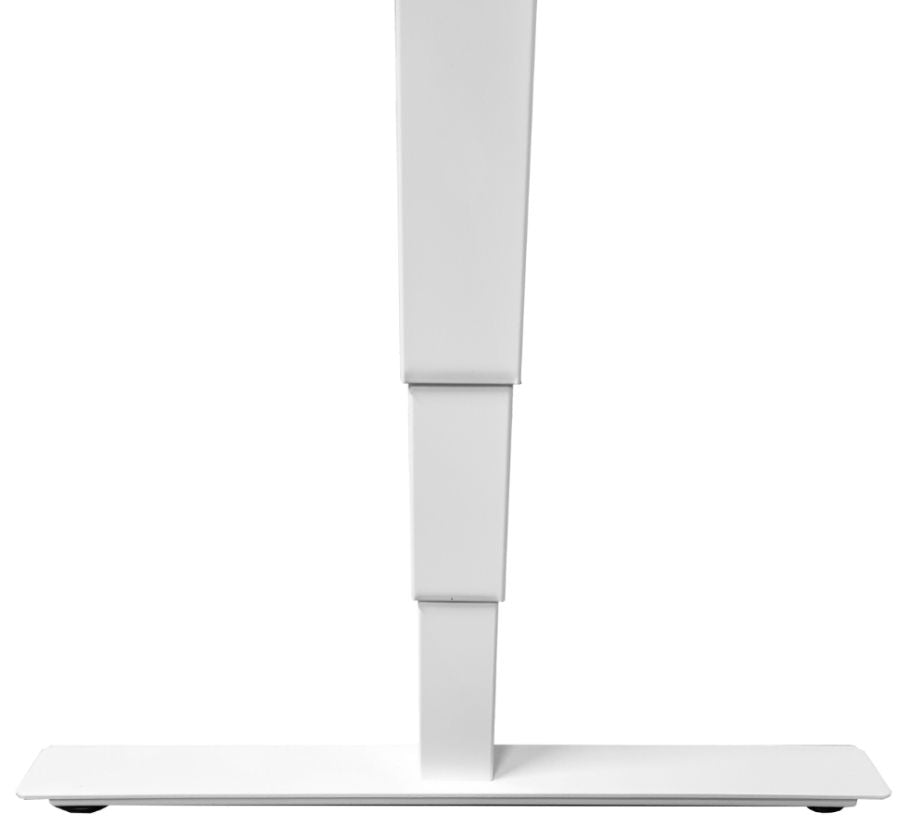 Height Adjustable Desk Brando 3 | size: Length: 70cm, Width: 140cm, Height: 129.1cm | color: White / White | image: 4 | variant: 1006273