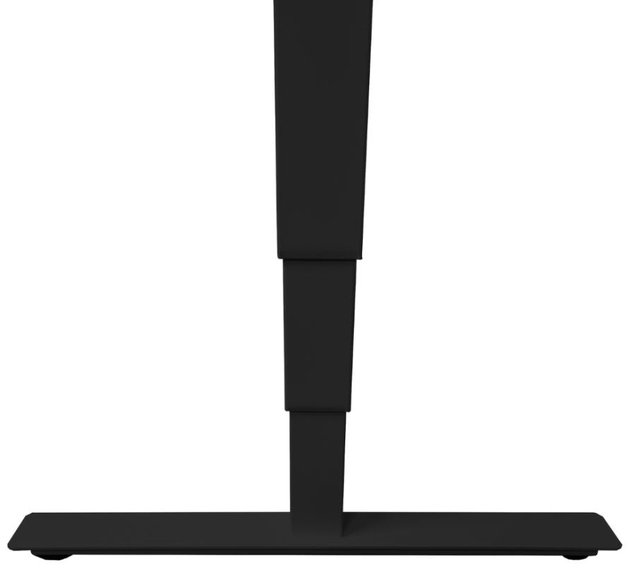 Height Adjustable Desk East Canterbury | size: Length: 70cm, Width: 120cm, Height: 129.1cm | color: Gray / Black | image: 4 | variant: 1004651