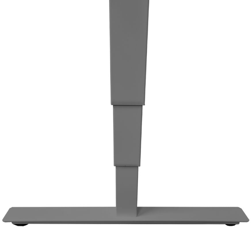 Height Adjustable Desk East Canterbury | size: Length: 70cm, Width: 120cm, Height: 129.1cm | color: Gray / Gray | image: 4 | variant: 1004655