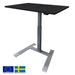 Height Adjustable Desk East Chester | size: Length: 70cm, Width: 100cm, Height: 119cm | color: Black / Gray | image: 0 | variant: 1004742