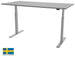 Height Adjustable Desk East Stratford | size: Length: 70cm, Width: 120cm, Height: 117.5cm | color: Gray / Gray | image: 0 | variant: 1004714