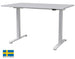 Height Adjustable Desk East Stratford | size: Length: 70cm, Width: 120cm, Height: 117.5cm | color: Gray / White | image: 0 | variant: 1004706