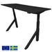 Height Adjustable Desk East Windsor | size: Length: 70cm, Width: 120cm, Height: 114.6cm | color: Black / Black | image: 0 | variant: 1004682