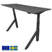 Height Adjustable Desk East Windsor | size: Length: 70cm, Width: 120cm, Height: 114.6cm | color: Gray / Black | image: 0 | variant: 1004681