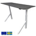 Height Adjustable Desk East Windsor | size: Length: 70cm, Width: 120cm, Height: 114.6cm | color: Gray / White | image: 0 | variant: 1004677