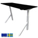 Height Adjustable Desk East Windsor | size: Length: 70cm, Width: 140cm, Height: 114.6cm | color: Black / White | image: 0 | variant: 1004685