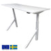 Height Adjustable Desk East Windsor | size: Length: 70cm, Width: 140cm, Height: 114.6cm | color: White / White | image: 0 | variant: 1004684