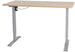 Height Adjustable Desk Ergo 1 | size: Length: 70cm, Width: 140cm, Height: 121cm | color: Maple / Gray | image: 0 | variant: 1006249