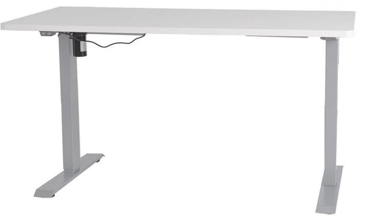Height Adjustable Desk Ergo 1 | size: Length: 70cm, Width: 140cm, Height: 121cm | color: Stone Gray / Gray | image: 0 | variant: 1006248