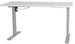 Height Adjustable Desk Ergo 1 | size: Length: 70cm, Width: 140cm, Height: 121cm | color: Stone Gray / Gray | image: 0 | variant: 1006248
