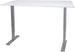 Height Adjustable Desk Ergo 2 1 | size: Length: 80cm, Width: 140cm, Height: 121cm | color: White / Gray | image: 0 | variant: 1006213