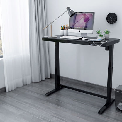 Height Adjustable Desk Ergo 5 | size: Length: 60cm, Width: 120cm, Height: 121cm | color: Black / Black | image: 4 | variant: 1012122