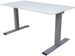Height Adjustable Desk Ergo Optimal 2 1 | size: Length: 80cm, Width: 160cm, Height: 127cm | color: White / Gray | image: 0 | variant: 1006235