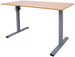 Height Adjustable Desk Ergo Optimal 2 | size: Length: 70cm, Width: 140cm, Height: 116cm | color: Nut tree / Gray | image: 0 | variant: 1012425