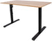 Height Adjustable Desk Ergo Optimal | size: Length: 60cm, Width: 120cm, Height: 116cm | color: Oak / Black | image: 0 | variant: 1006238