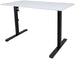 Height Adjustable Desk Ergo Optimal | size: Length: 60cm, Width: 120cm, Height: 116cm | color: White / Black | image: 0 | variant: 1006239