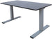 Height Adjustable Desk Genoa | size: Length: 80cm, Width: 140cm, Height: 127cm | color: Black / Gray | image: 0 | variant: 1001493
