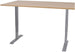 Height Adjustable Desk Penarth | size: Length: 80cm, Width: 160cm, Height: 125cm | color: Maple / Gray | image: 0 | variant: 1001478