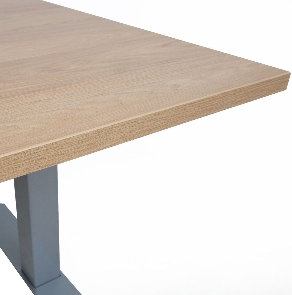 Height Adjustable Desk Penarth | size: Length: 80cm, Width: 160cm, Height: 125cm | color: Maple / Gray | image: 1 | variant: 1001478