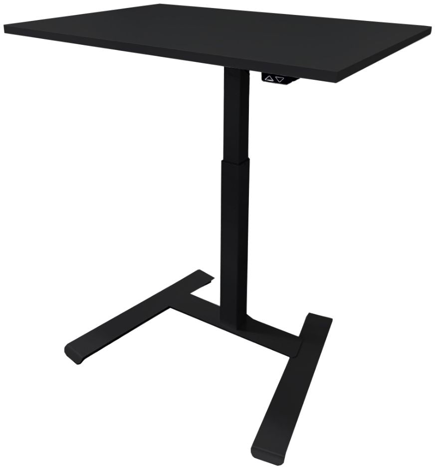 Height Adjustable Desk Solo 1 | size: Length: 70cm, Width: 100cm, Height: 119cm | color: Black / Black | image: 1 | variant: 1006354