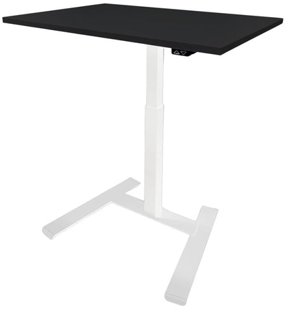 Height Adjustable Desk Solo | size: Length: 70cm, Width: 100cm, Height: 119cm | color: Black / White | image: 1 | variant: 1006351