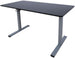 Height Adjustable Desk Verona | size: Length: 60cm, Width: 120cm, Height: 116cm | color: Black / Gray | image: 0 | variant: 1001505