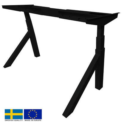 Height Adjustable Table Legs East Ludlow | color: Black | image: 1 | variant: 1004761