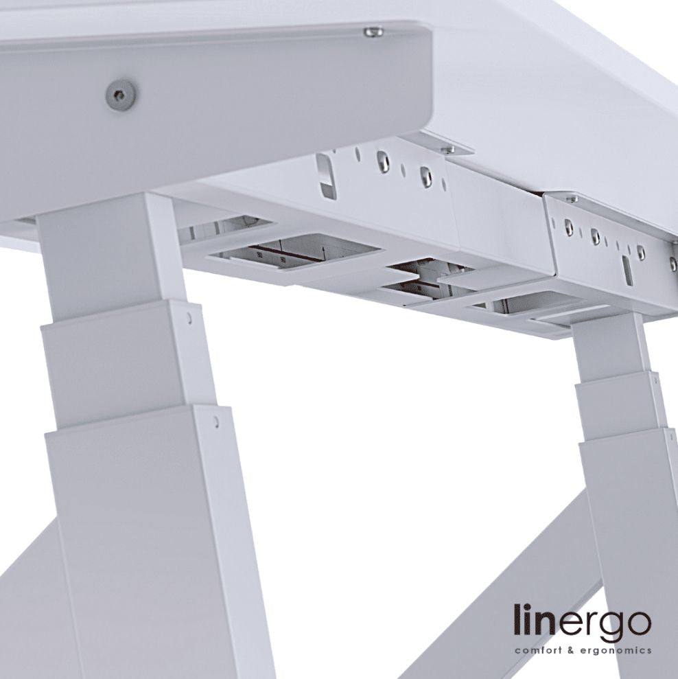 Height Adjustable Table Legs East Ludlow | color: White | image: 3 | variant: 1004760