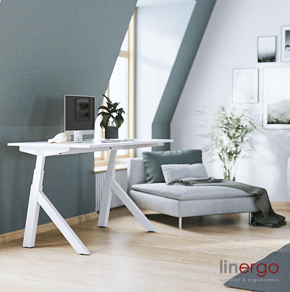 Height Adjustable Table Legs East Ludlow | color: White | image: 4 | variant: 1004760