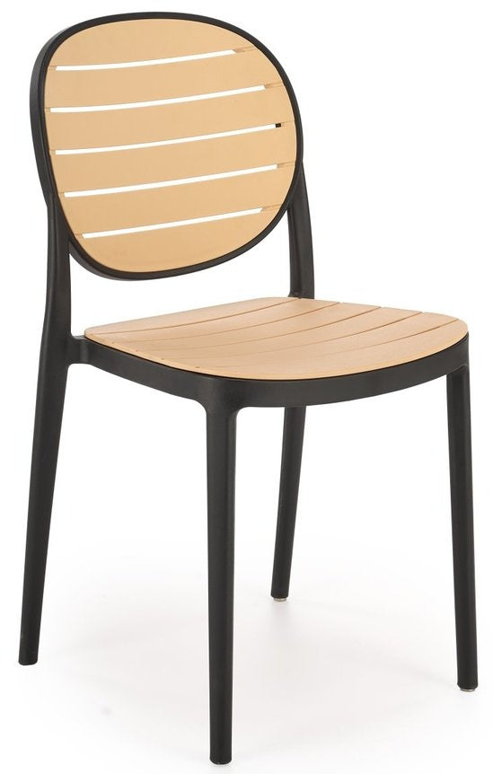 Kitchen Chair Amiens | size: Width: 42cm, Height: 83cm, Depth: 51cm | color: Beige/Black | image: 0 | variant: 1002639