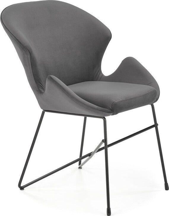 Kitchen Chair Amman | size: Width: 57cm, Height: 82cm, Depth: 62cm | color: Gray | image: 1 | variant: 1002419