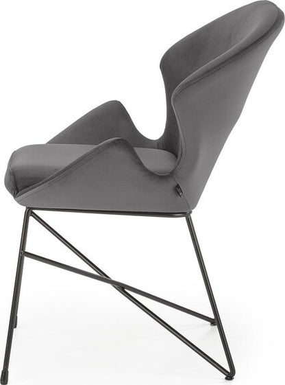 Kitchen Chair Amman | size: Width: 57cm, Height: 82cm, Depth: 62cm | color: Gray | image: 4 | variant: 1002419