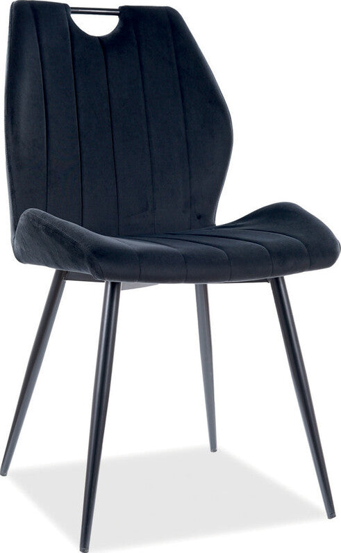 Kitchen Chair Arco | size: Width: 51cm, Height: 91cm, Depth: 46cm | color: Black | image: 1 | variant: 1003656
