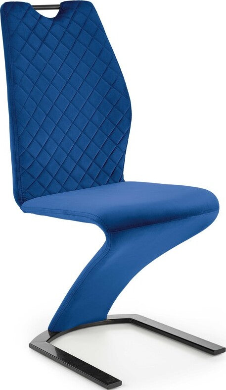 Kitchen Chair Ashgabat | size: Width: 46cm, Height: 102cm, Depth: 61cm | color: Blue | image: 1 | variant: 1002383