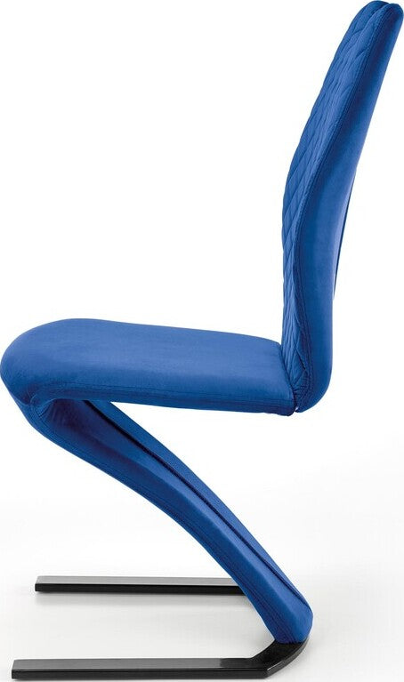 Kitchen Chair Ashgabat | size: Width: 46cm, Height: 102cm, Depth: 61cm | color: Blue | image: 2 | variant: 1002383