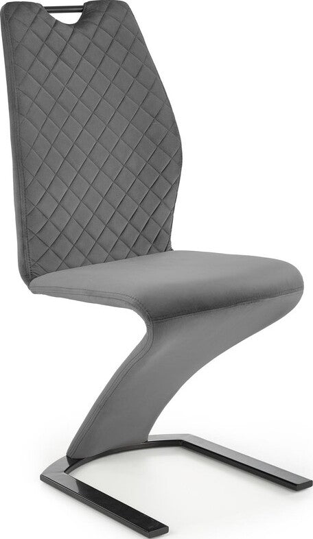 Kitchen Chair Ashgabat | size: Width: 46cm, Height: 102cm, Depth: 61cm | color: Gray | image: 1 | variant: 1002381