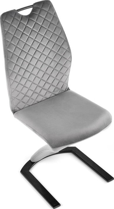 Kitchen Chair Ashgabat | size: Width: 46cm, Height: 102cm, Depth: 61cm | color: Gray | image: 3 | variant: 1002381