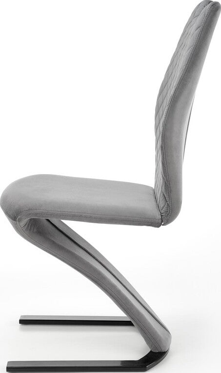 Kitchen Chair Ashgabat | size: Width: 46cm, Height: 102cm, Depth: 61cm | color: Gray | image: 5 | variant: 1002381