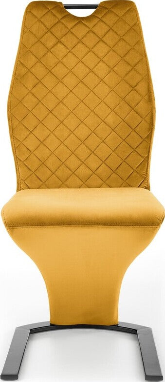 Kitchen Chair Ashgabat | size: Width: 46cm, Height: 102cm, Depth: 61cm | color: Yellow | image: 2 | variant: 1002382