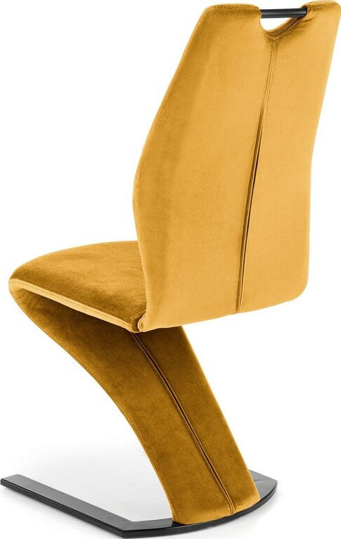 Kitchen Chair Ashgabat | size: Width: 46cm, Height: 102cm, Depth: 61cm | color: Yellow | image: 4 | variant: 1002382