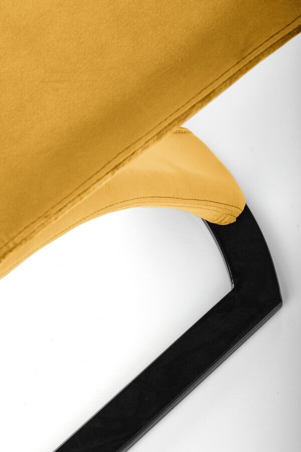 Kitchen Chair Ashgabat | size: Width: 46cm, Height: 102cm, Depth: 61cm | color: Yellow | image: 5 | variant: 1002382